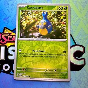 karrablast - reverse holo (009/159) - common — pokémon: journey together
